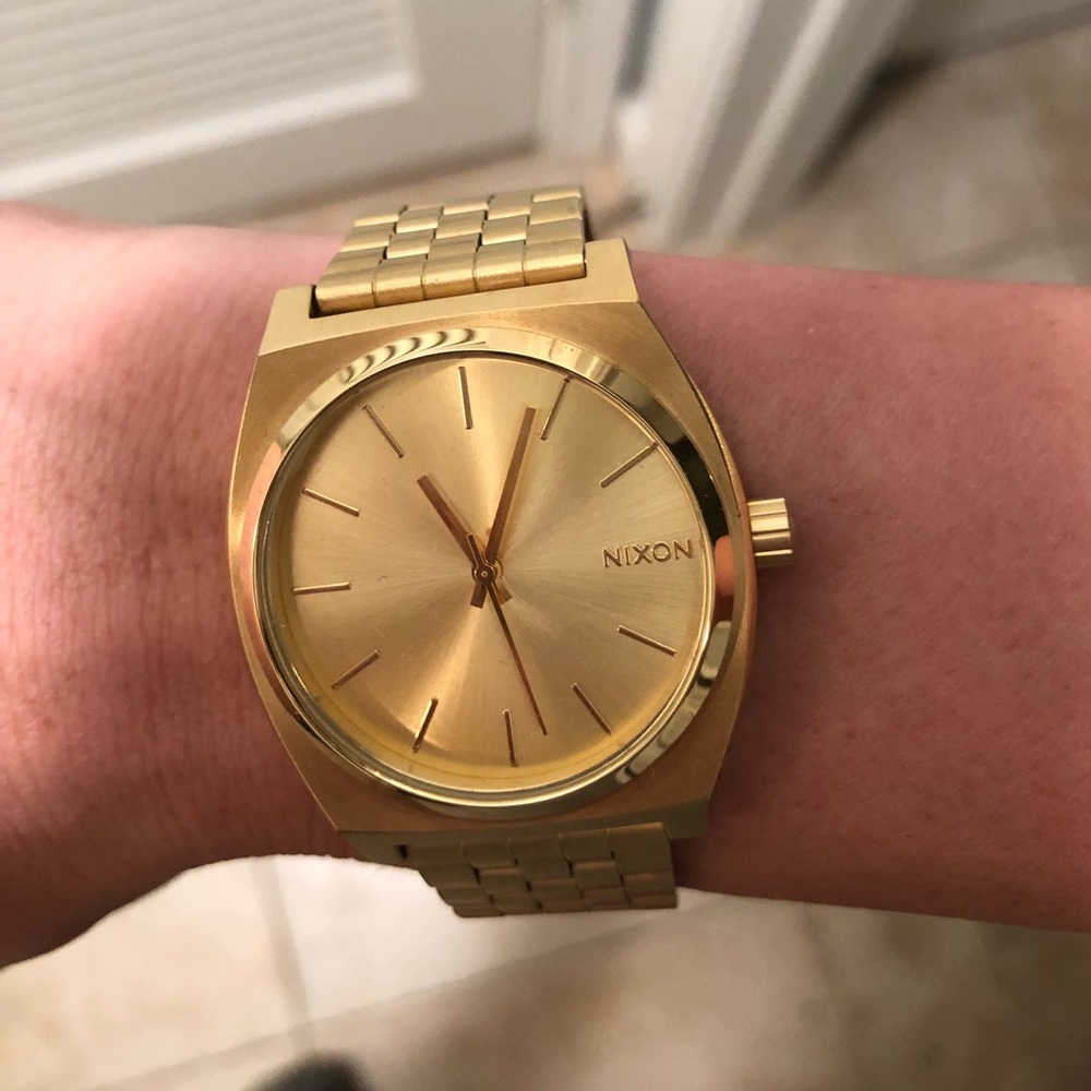 Gold Nixon Watch